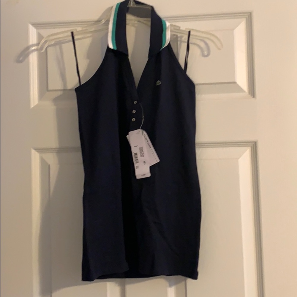 NWT Lacoste Halter in Navy blue size 4